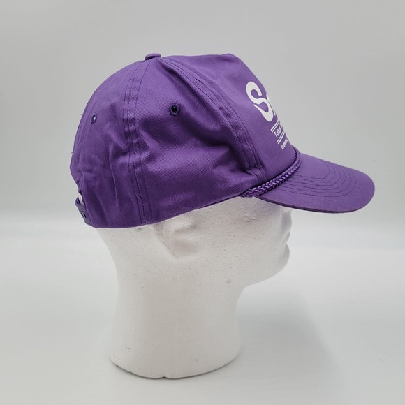 VTG Smitty's Total Package Fremont Nebraska Purple Rope Snapback Trucker Hat Cap - Picture 4 of 9